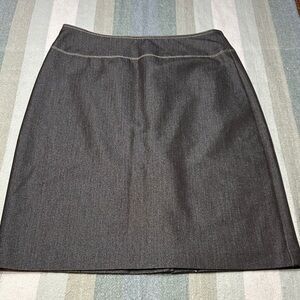 Cache Vintage Elegant Charcoal Gray Pencil Skirt